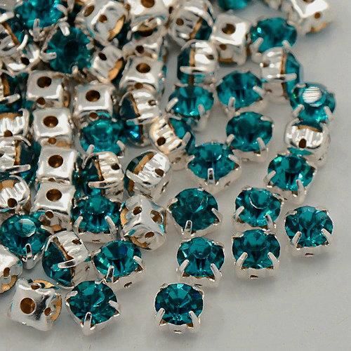 5mm crystal beads blue zircon, pack of 10 — faceted for jewelry making and beadwork