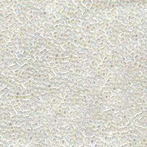 size 11 Miyuki Delica seed beads crystal ab db051 5g — 5g pack, premium Japanese cylinder beads perfect for bead weaving, embroidery, and…
