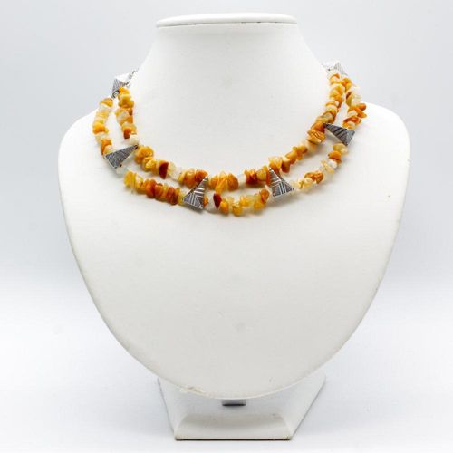 Amara Necklace golden jade necklace making kit — DIY set with beads and instructions for creating handmade jewelry