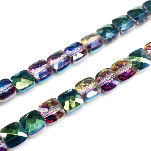6mm crystal beads secret garden, pack of 20 — faceted for jewelry making and beadwork