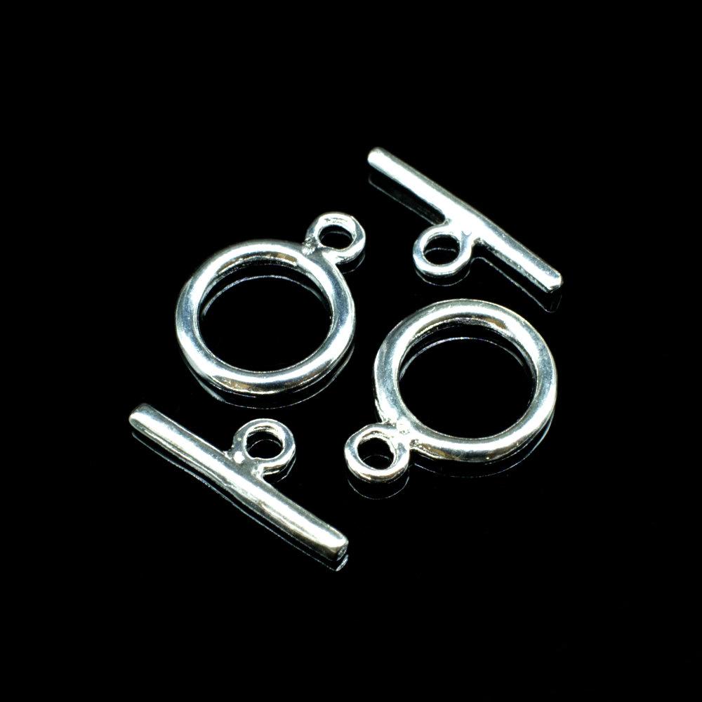 Sterling Silver 8mm Ring Toggle Clasp 1pc for jewellery making