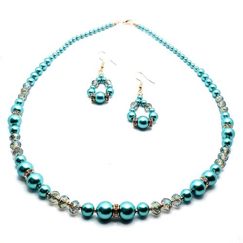 Penelope Jewellery Set Makes 2 turquoise jewelry making kit — DIY set with beads and instructions for creating handmade jewelry