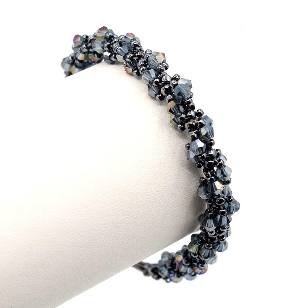Seraphina Bracelet hematite bracelet making kit — DIY set with beads and instructions for creating handmade jewelry