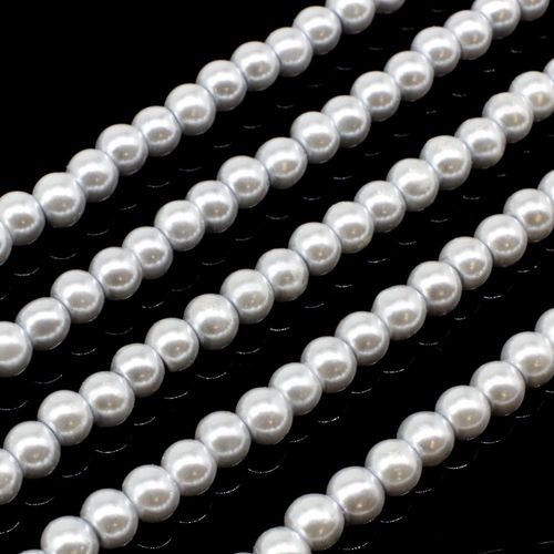 Glass Pearl Round Beads 3mm - Pastel Purple