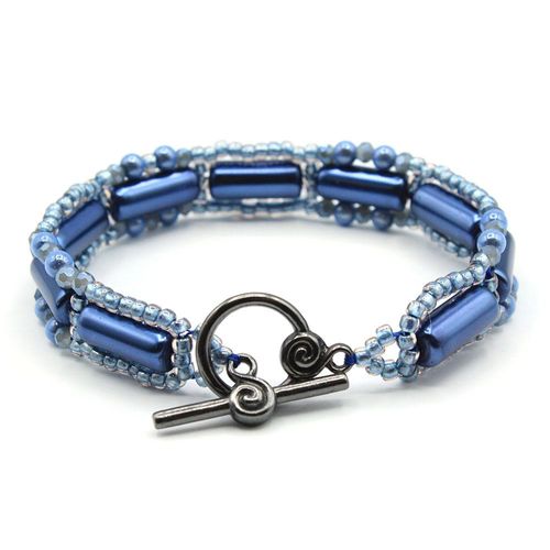 Phoebe Bracelet opal montana bracelet making kit — DIY set with beads and instructions for creating handmade jewelry