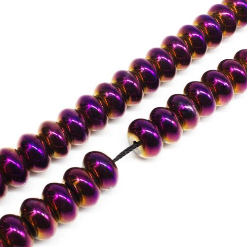 10x6mm hematite beads — for jewelry making, crafting, and beadwork projects