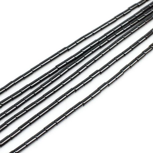 1x3mm hematite beads — for jewelry making, crafting, and beadwork projects