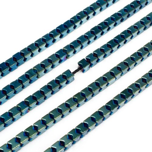 3mm hematite cube — for jewelry making, crafting, and beadwork projects