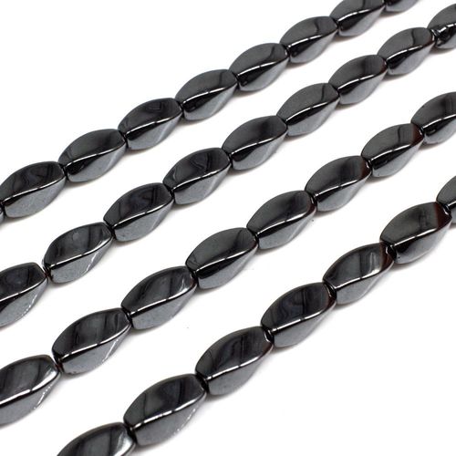 10x6mm hematite beads — for jewelry making, crafting, and beadwork projects