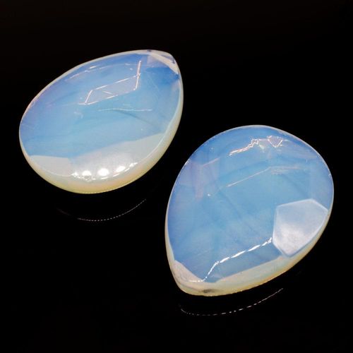 Opal Extra Large Faceted Tear Drop Beads 40x30mm for jewellery making