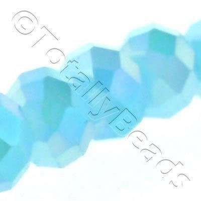 12mm crystal beads baby blue ab, pack of 20 — AB finish, faceted for jewelry making and beadwork