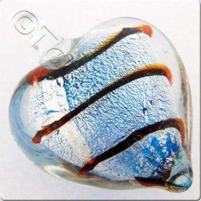 Lampwork Pendant - Heart 21mm - LPT14