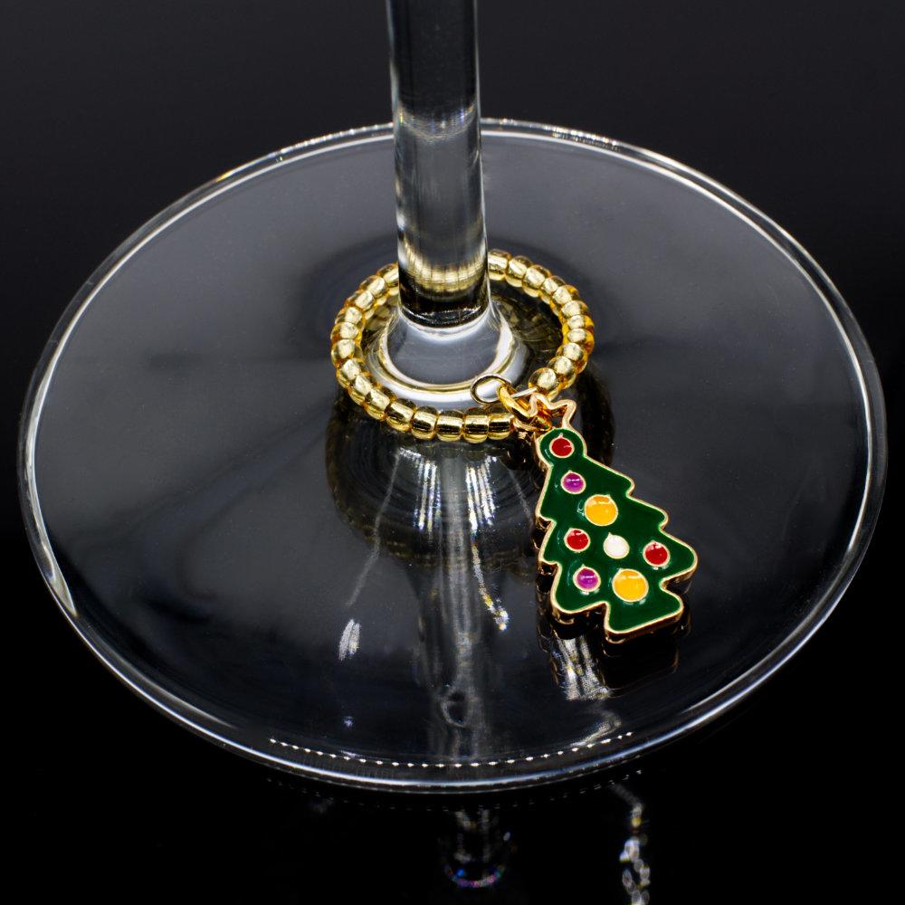 Wine Charm Festive Collection 6pcs jewelry making kit — DIY set with beads and instructions for creating handmade jewelry