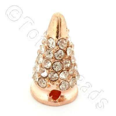 Shamballa Cone - Rose gold 1pc