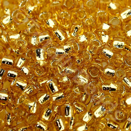 Toho Size 6 Seed Beads 10g - Silver Lined Lt Topaz