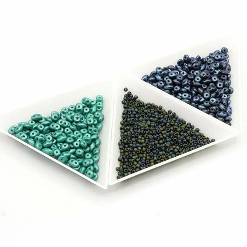BC 2023 WK 11 : SuperDuo Bracelet Violet Teal 5x2mm for jewellery making
