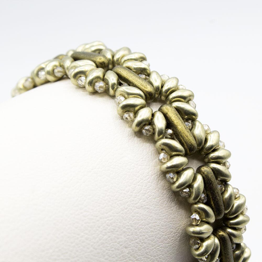 Marguerite Bracelet Makes 2 suede cloud bracelet making kit — DIY set with beads and instructions for creating handmade jewelry