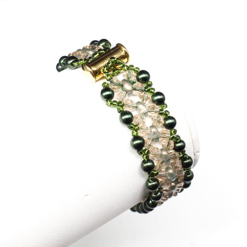 BC 2023 WK 13 : SuperDuo Cross Over Olive Champagne 4mm for jewellery making