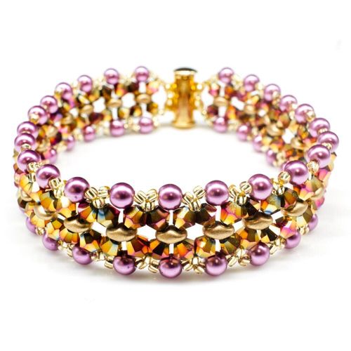 Farrah Fusion Bracelet golden rainbow bracelet making kit — DIY set with beads and instructions for creating handmade jewelry