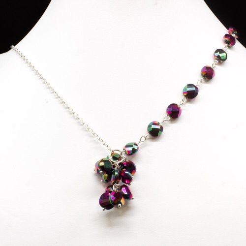Isabelle Necklace mermaid pink necklace making kit — DIY set with beads and instructions for creating handmade jewelry