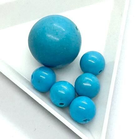 Romanov Gemstone Beads Only blue howlite jewelry making kit — DIY set with beads and instructions for creating handmade jewelry