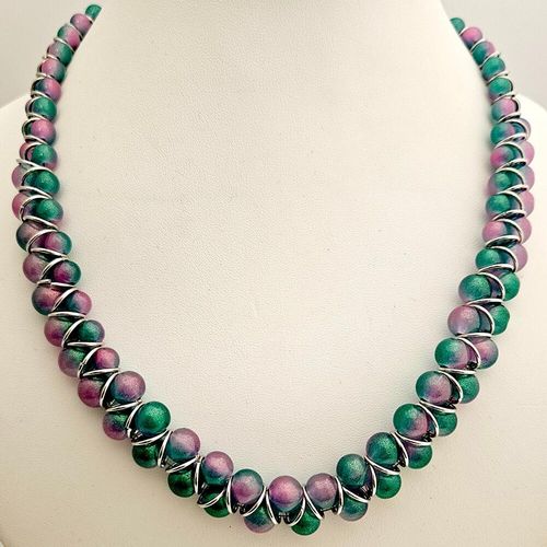 Goddess Jewellery pink & blue jewelry making kit — DIY set with beads and instructions for creating handmade jewelry