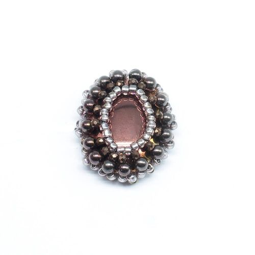 Heidi Hematite Pendant & Earrings bronze earring making kit — DIY set with beads and instructions for creating handmade jewelry