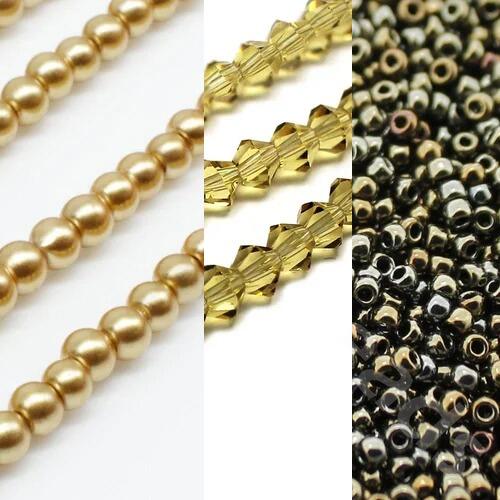 Kassia Diamond Bracelet Makes 2 amber bracelet making kit — DIY set with beads and instructions for creating handmade jewelry