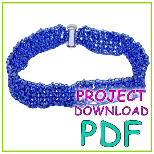 Chenille Crystal Bracelet PDF Download for jewellery making