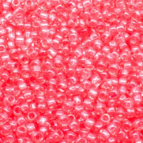 Toho Size 8 Seed Beads 10g Trans. Aurora Red 2mm for jewellery making