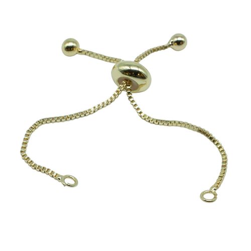 Adjustable Bracelet Making 3 Sets Gold 6cm for jewellery making