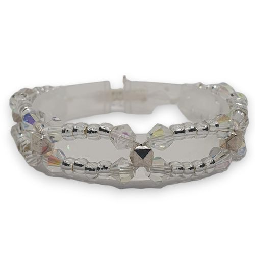 Nara Macrame Bracelets white crystal bracelet making kit — DIY set with beads and instructions for creating handmade jewelry