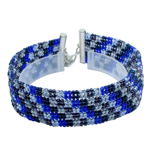 Flat Herringbone Bracelets Pack sky bracelet making kit — DIY set with beads and instructions for creating handmade jewelry