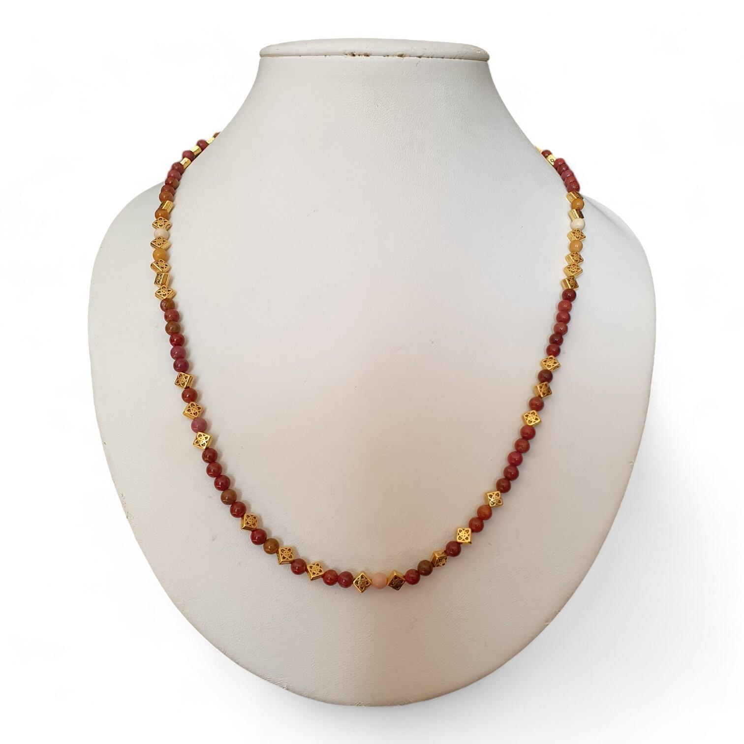 Alma Gemstone Jewellery mookite jewelry making kit — DIY set with beads and instructions for creating handmade jewelry