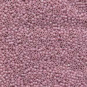 size 11 Miyuki Delica seed beads opaque old rose db210 5g — 5g pack, premium Japanese cylinder beads perfect for bead weaving, embroidery…