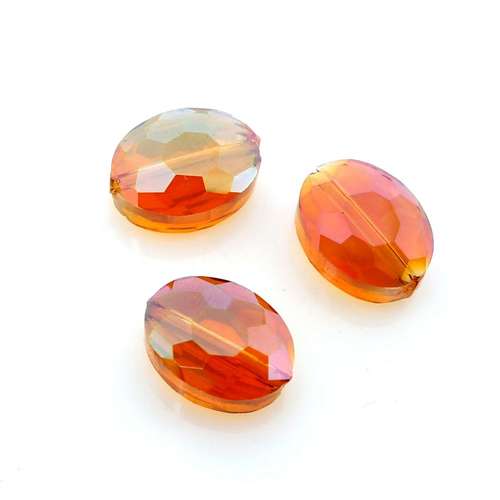 12mm crystal beads dark auburn, pack of 10 — faceted for jewelry making and beadwork