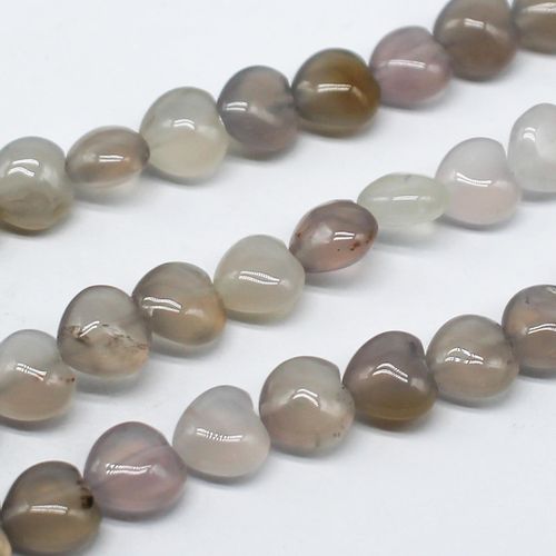 10mm resin druzy bead heart — sparkling cabochon-style stone ideal for jewelry making, pendants, and craft designs