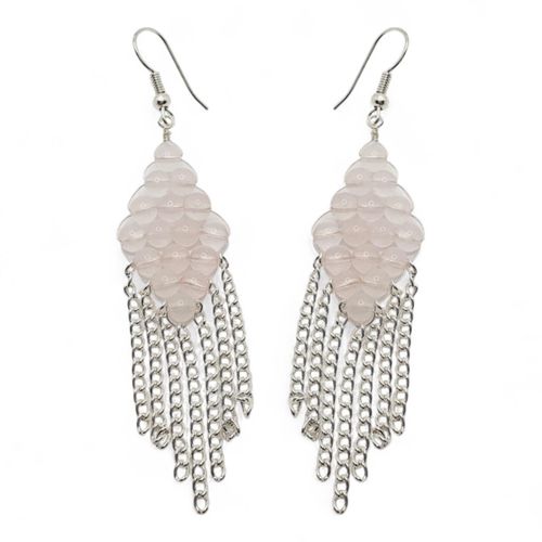 Davina Earrings 3 Pairs rose quartz earring making kit — DIY set with beads and instructions for creating handmade jewelry