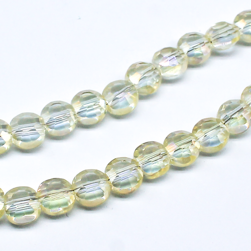 5mm crystal beads lemon, pack of 100 — faceted for jewelry making and beadwork