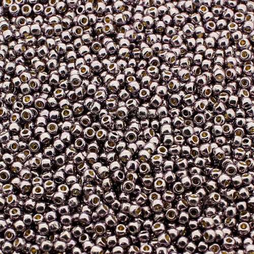 Toho Size 11 Seed Beads 10g - PF Galv Gun Metal