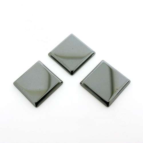 Hematite Cabochon Square 20 x20mm - Hematite