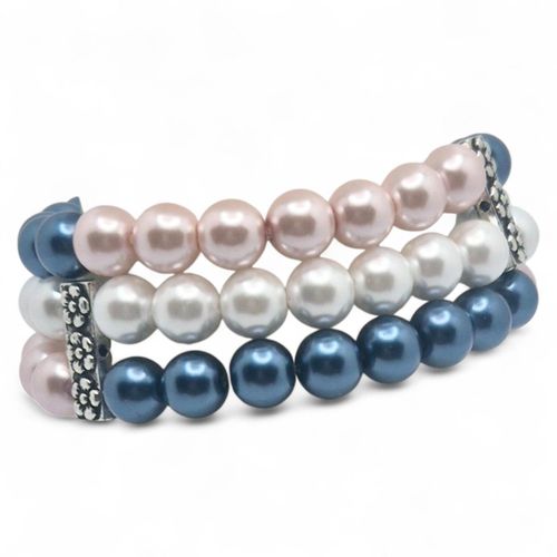 Debbie Multi Row Elastic Bracelets Sky for jewellery making
