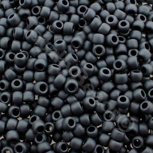 Toho Size 6 Seed Beads 10g - Matt Opaque Grey