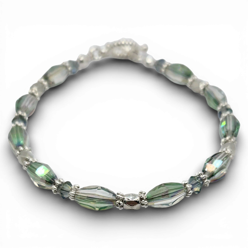 Addison Crystal Bracelets Makes 6 Electric Green for jewellery making