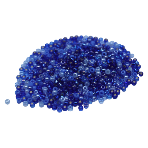 Toho Size 11 Seed Beads 25g Mix Blue 6mm for jewellery making