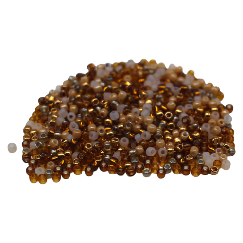 Toho Size 11 Seed Beads 25g Mix Golden 6mm for jewellery making