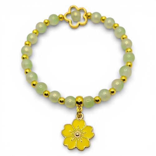 Avril Spring Bracelets x2 Lime for jewellery making