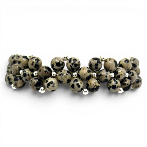 Elody Gemstone Bracelet Dalmation Japser for jewellery making