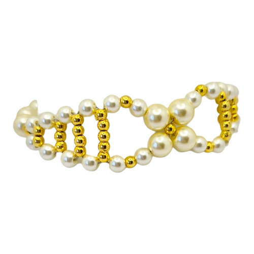 Norma Bracelet x4 Light Peach 4mm for jewellery making