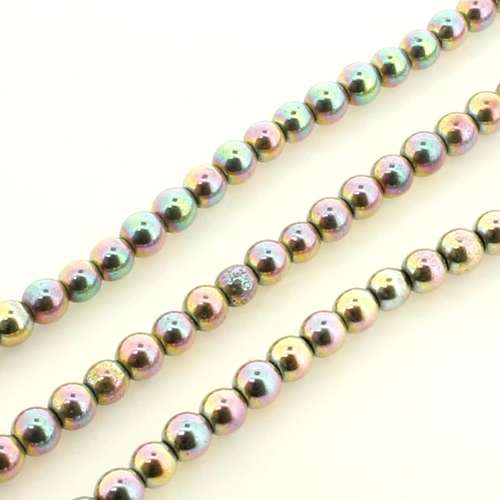 3mm hematite beads — for jewelry making, crafting, and beadwork projects